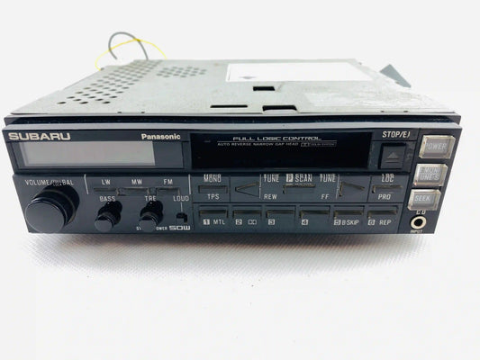 1980s Subaru Panasonic F Series cassette radio player model CQ-SF196A front view
