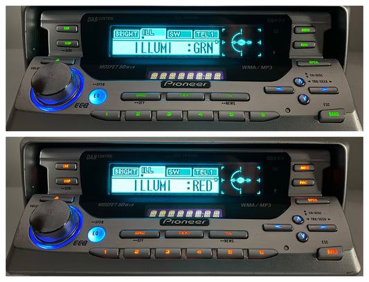 2000s Pioneer DEH-P8400MP Car CD Mp3 Radio Player + Bluetooth Retrofit