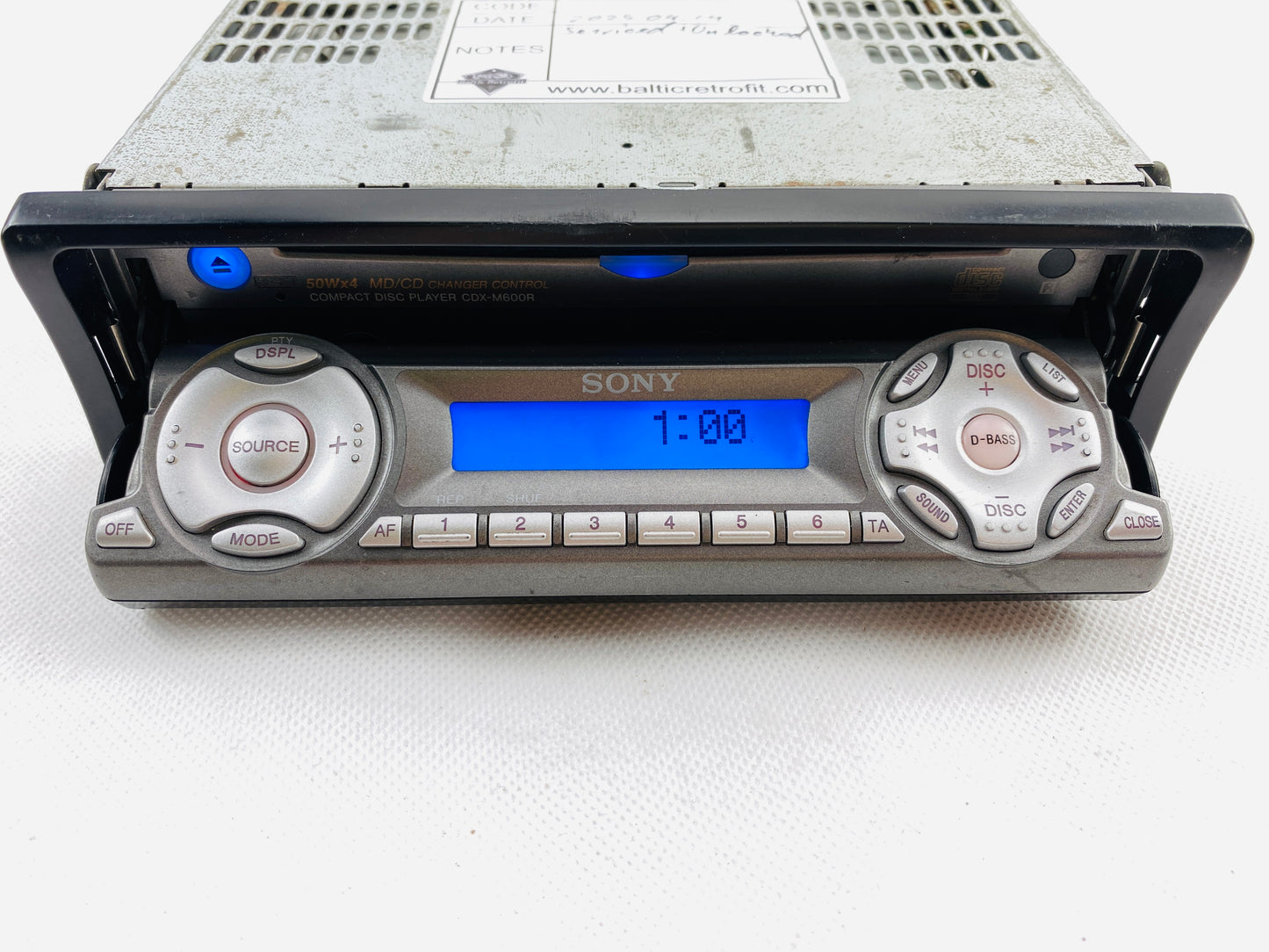 2000s Sony CDX-M600R Car CD Radio Player UNLOCKED