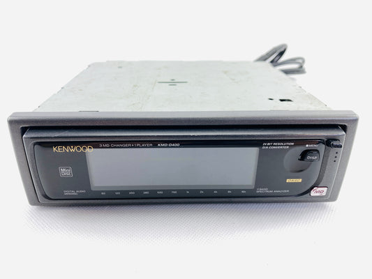 1990s Kenwood KMD-D400 3 Mini Disc Changer + Spectrum Analyzer