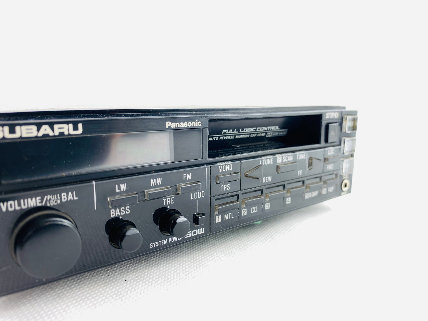 Panasonic CQ-SF196A vintage car radio – fully working with cassette and backlights, includes connectors and optional Bluetooth upgrade