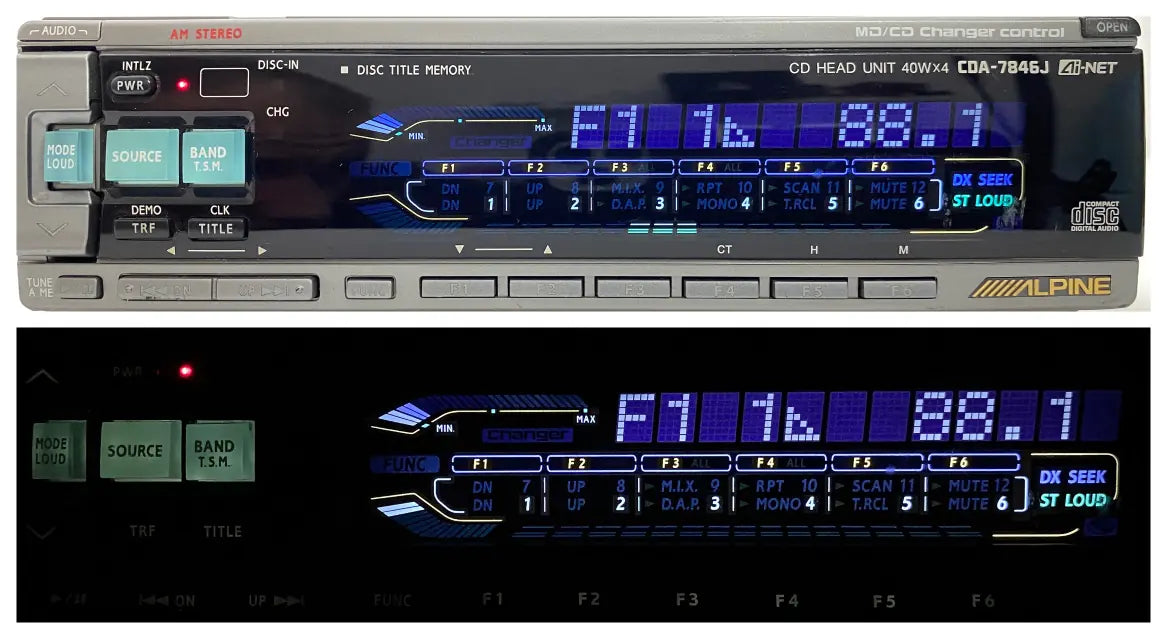 1990s High-End Alpine CDA-7846J Car CD Radio Player – Baltic Retrofit
