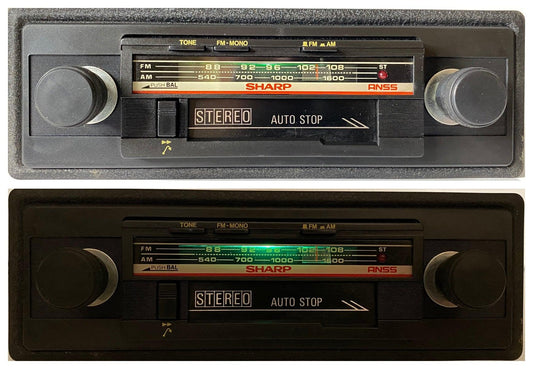 1970s Sharp RG-9210 Car Cassette FM Radio Player + Bluetooth Retrofit