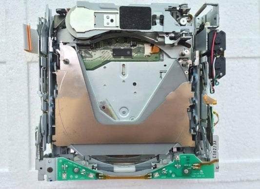 Car CD or MD radio player mechanism deck
