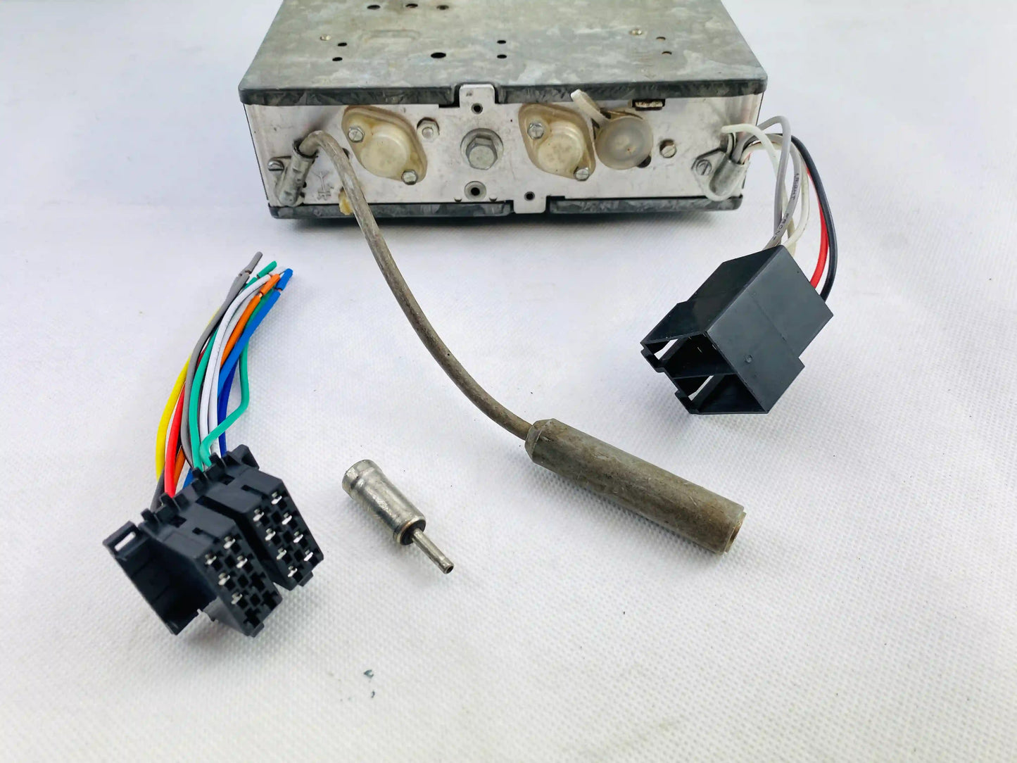1960s Blaupunkt Essen FM car radio rear wiring connectors and antenna input