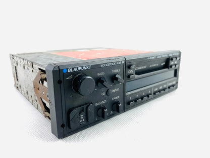 1980s Blaupunkt Woodstock SQR 88 car cassette radio three quarter front perspective