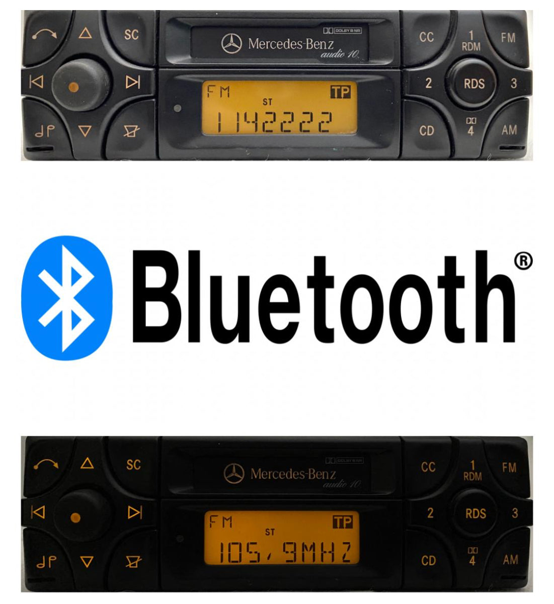 Genuine Mercedes Benz Becker Audio 10 / Cassette Player + Bluetooth