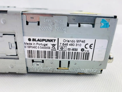 Blaupunkt Orlando MP46 part number 7646480310 serial label made in Portugal