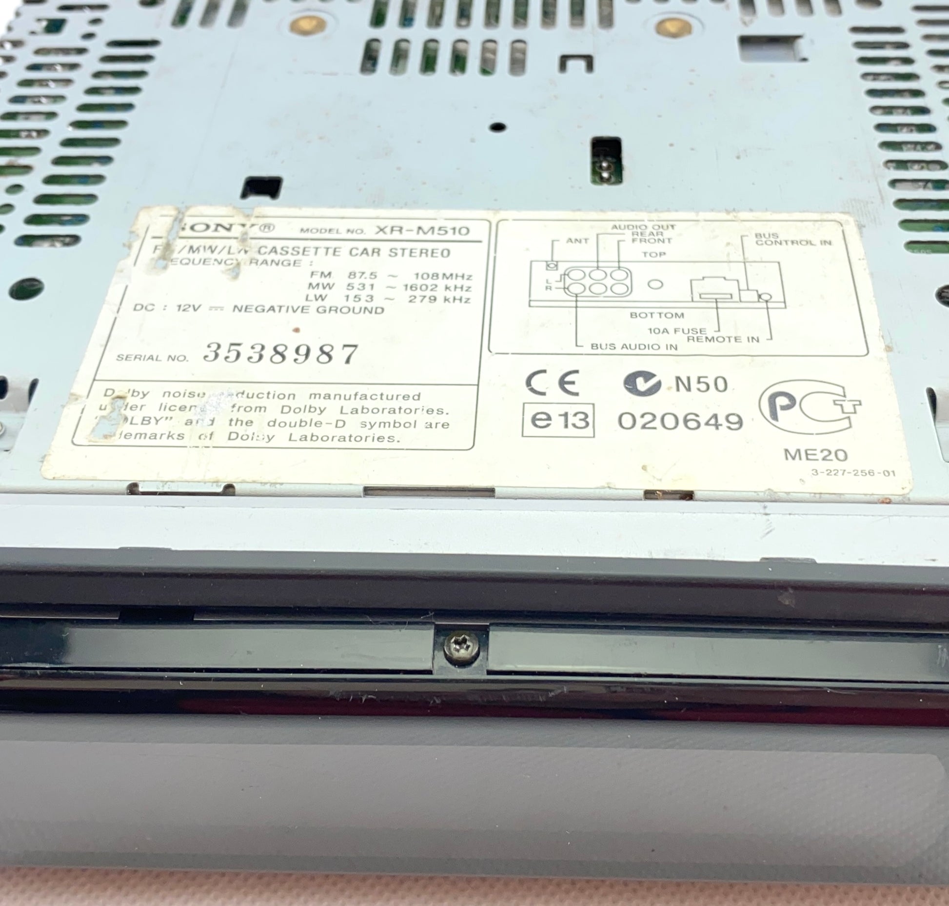 2000s Sony XR-M510 Car Cassette Radio Player