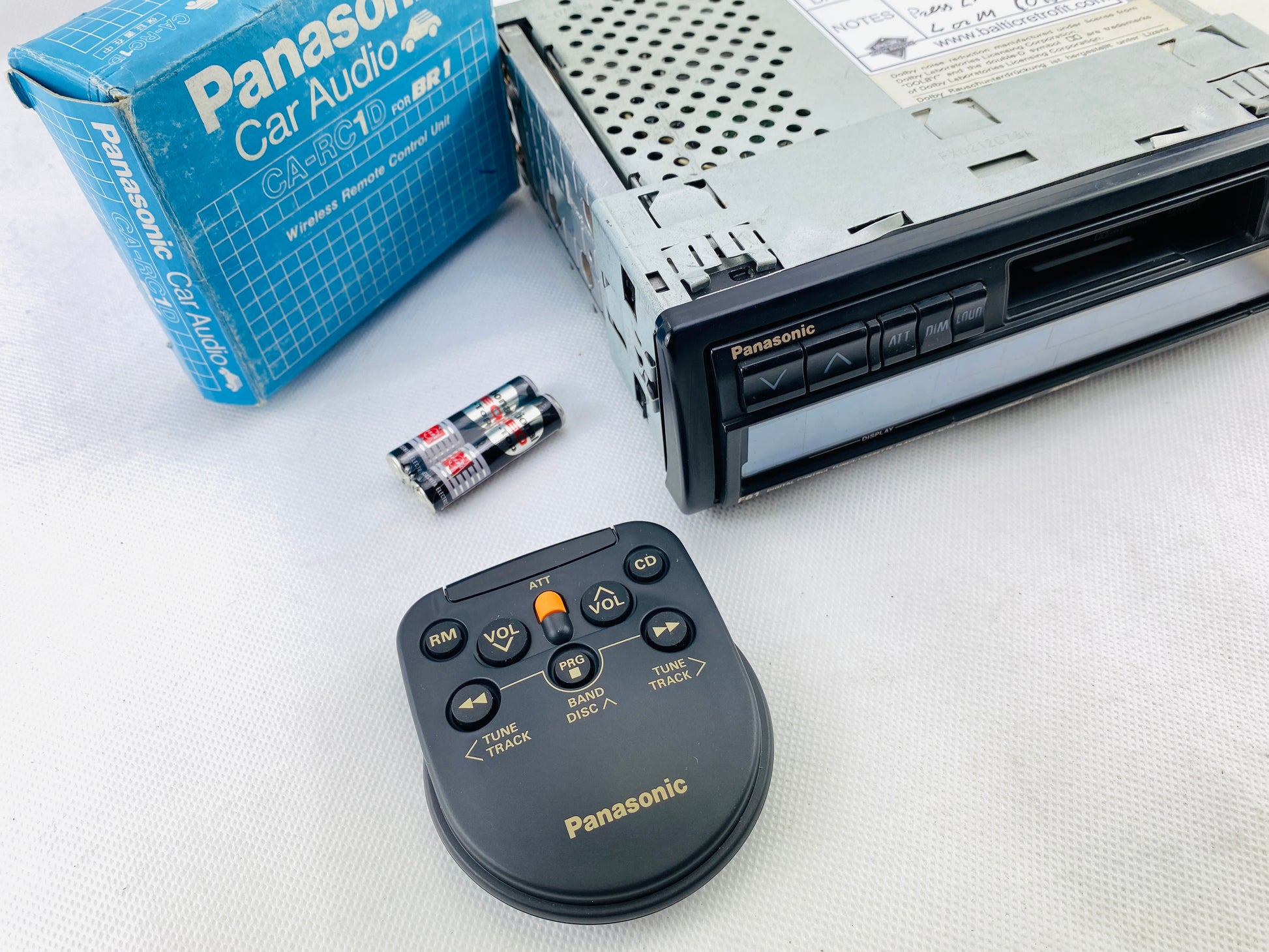 1989 Panasonic Technics CQ-F61EG Car Cassette Radio with Touchscreen and Bluetooth – Collector Condition
