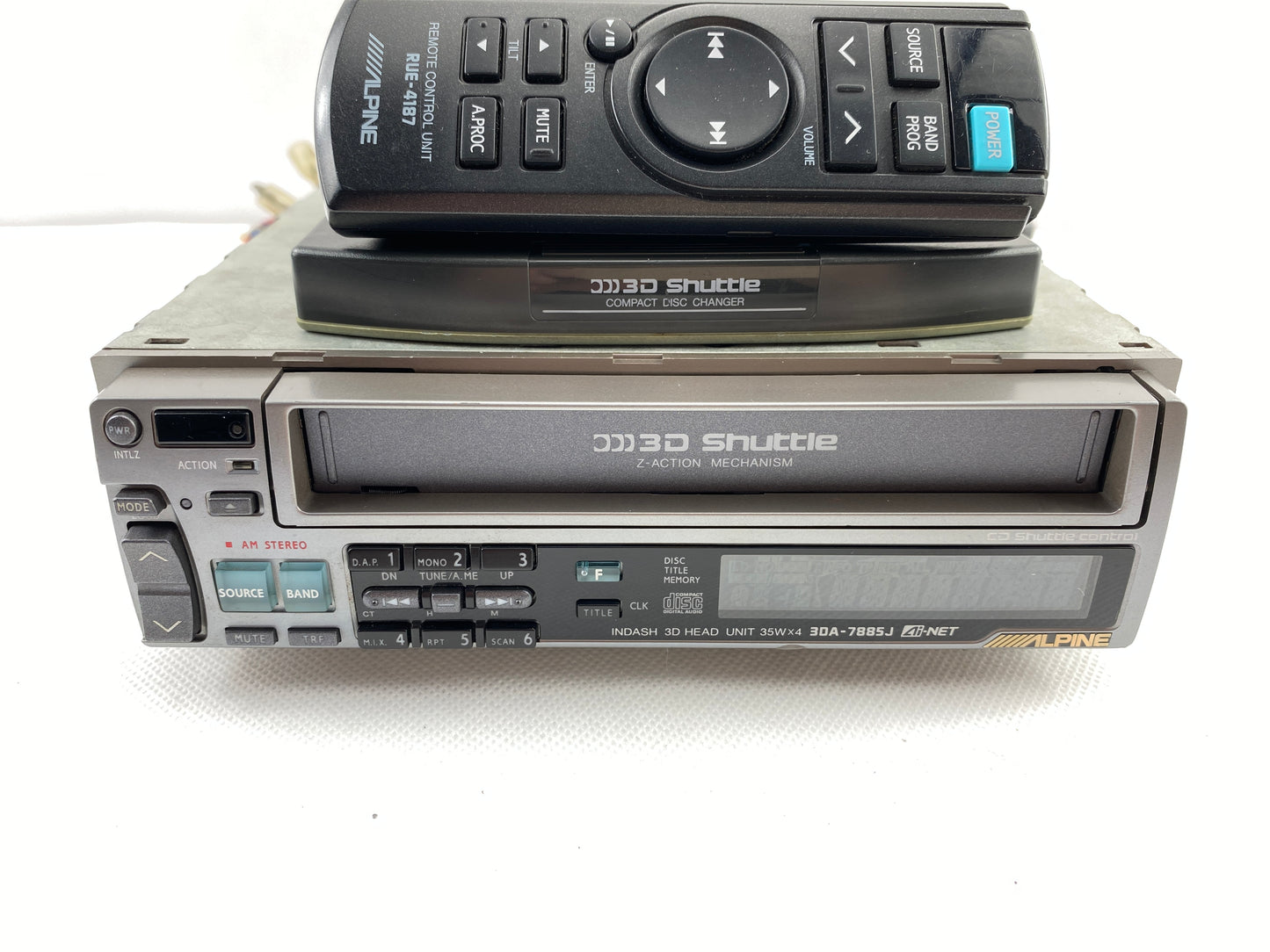 1990s Alpine 3DA-7885J High-End 3 CDs Radio Deck