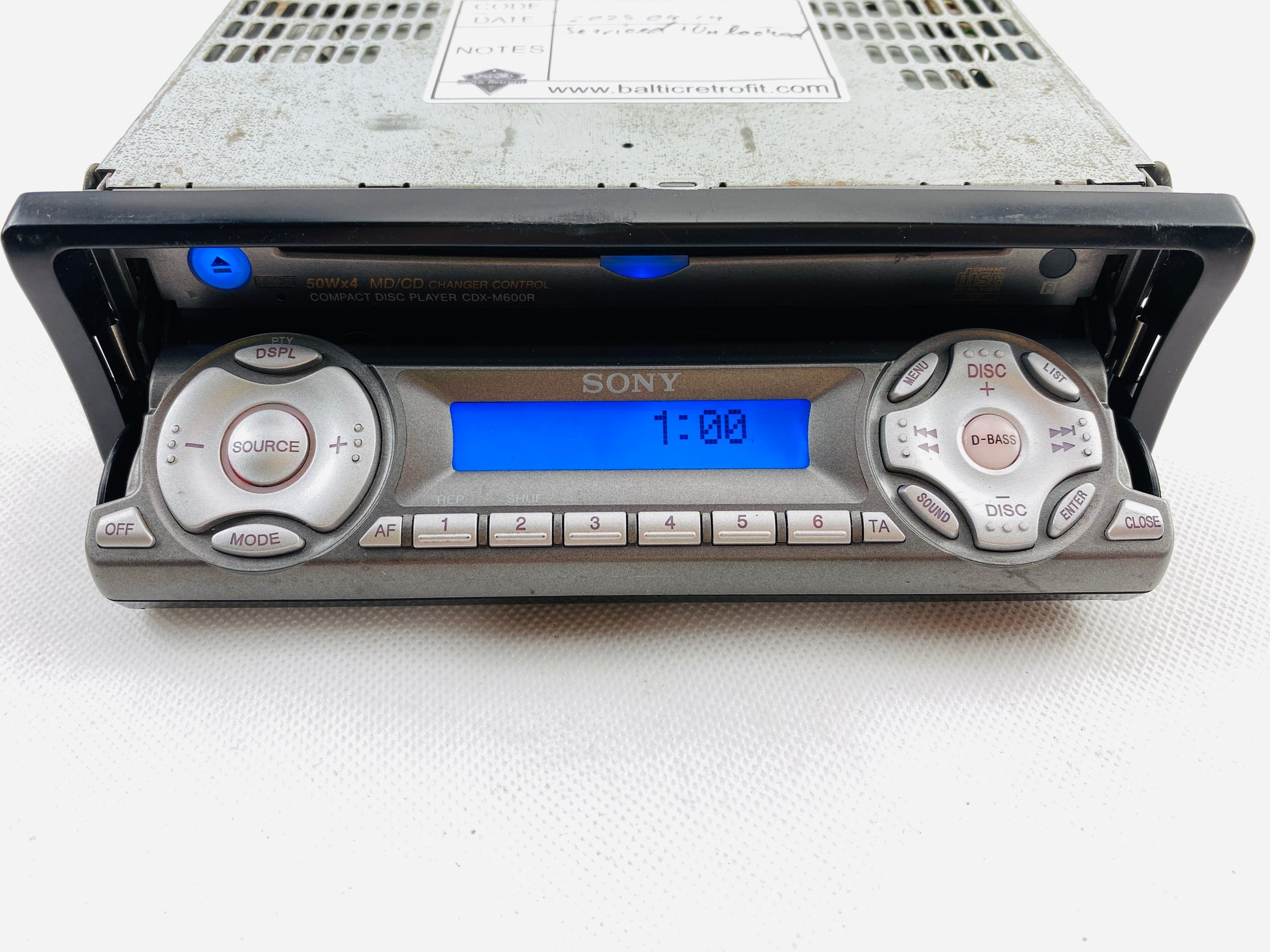 2000s Sony CDX-M600R Car CD Radio Player UNLOCKED