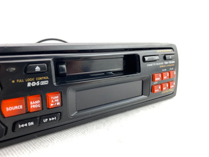 Alpine TDM-7554RM vintage cassette car radio front view with RCA outputs