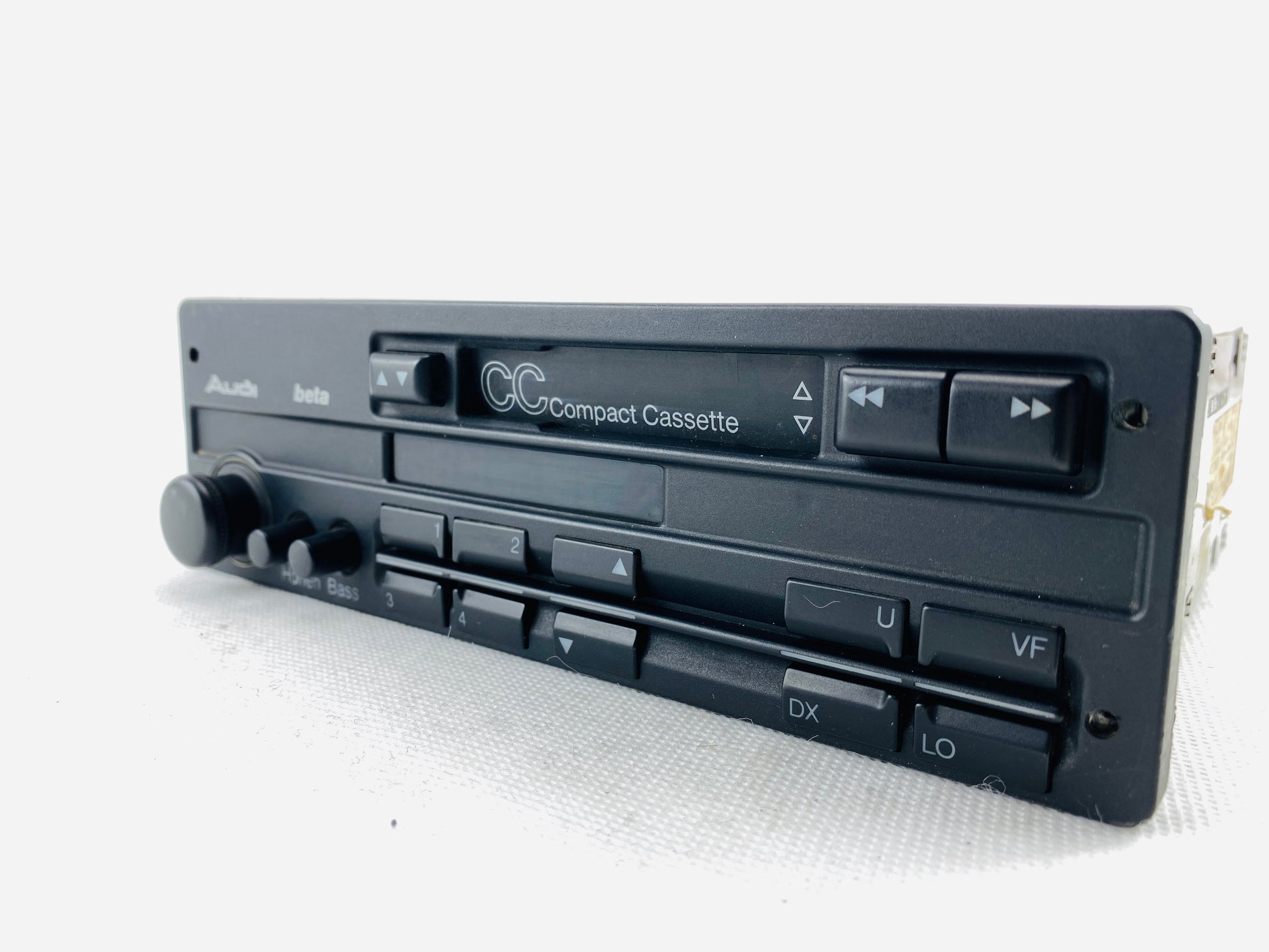 Vintage 1990s Audi Beta cassette radio, serviced and tested, OEM car stereo