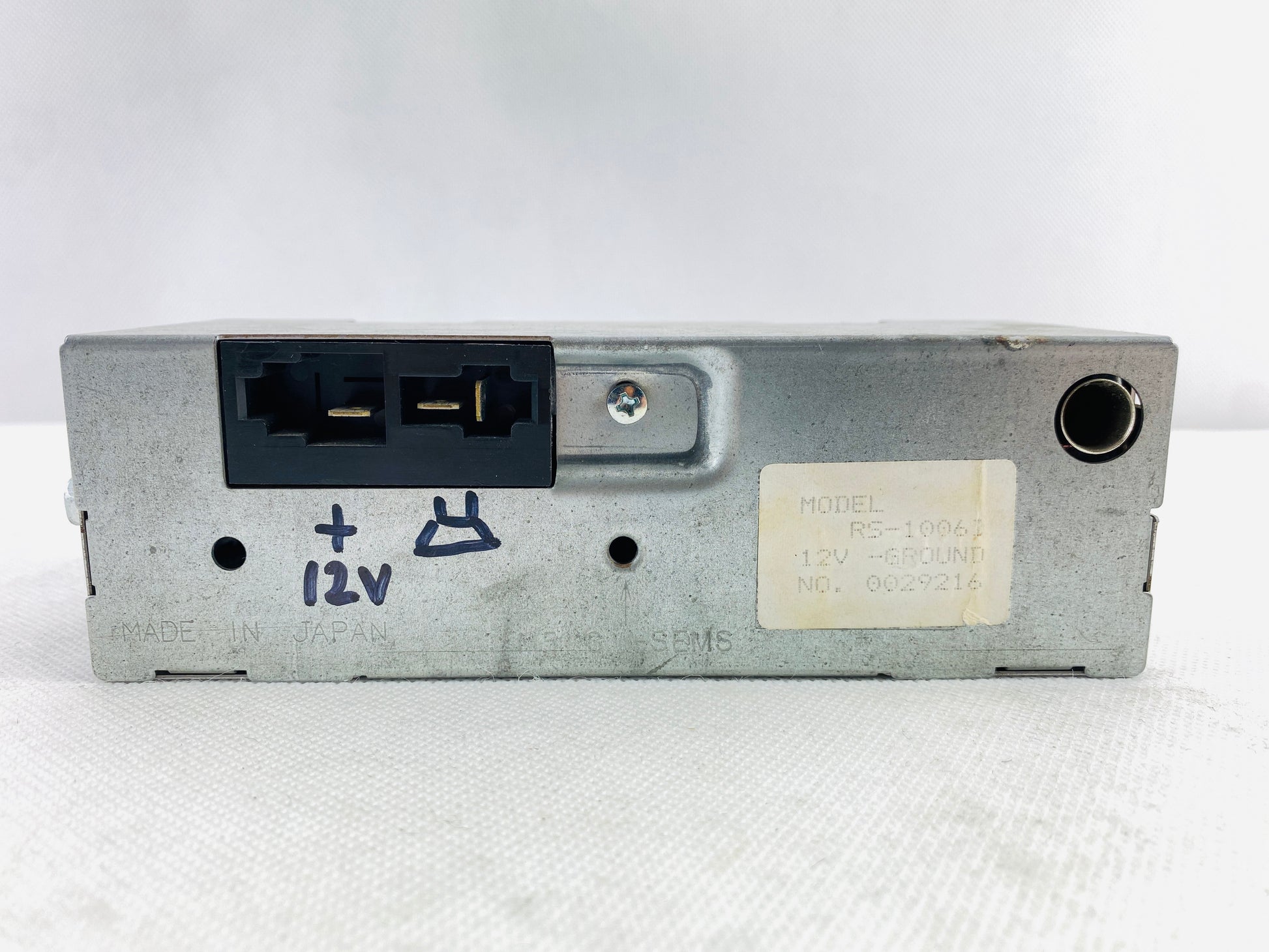 1970s Clarion car radio upgraded with Bluetooth for Nissan, Datsun, and Suzuki. Model: RS-1006I / Part Number: 0029216