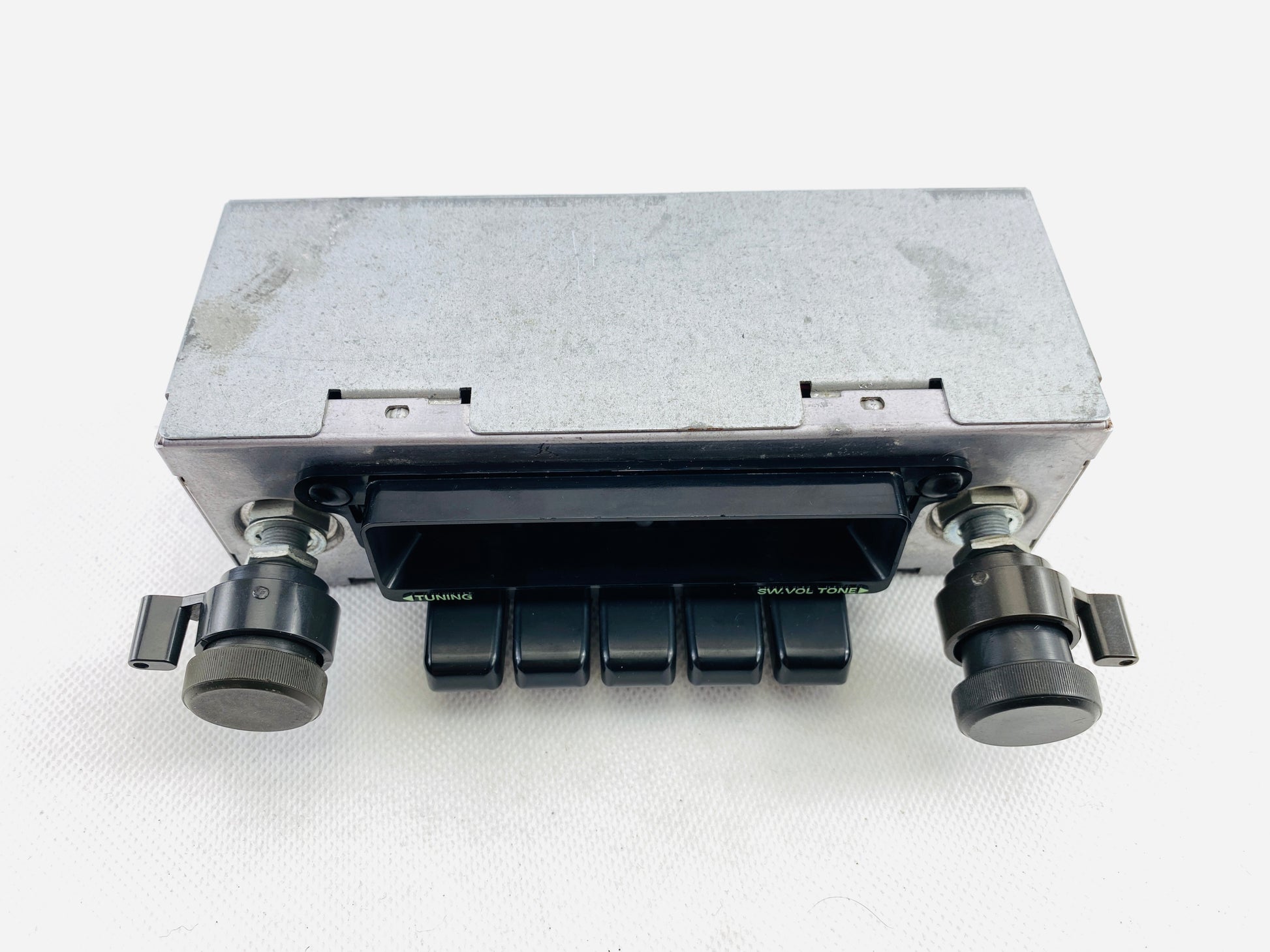 1970s Clarion car radio upgraded with Bluetooth for Nissan, Datsun, and Suzuki. Model: RS-1006I / Part Number: 0029216