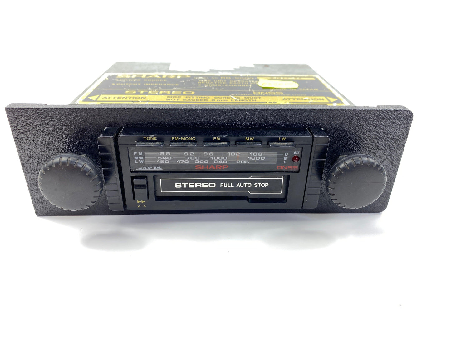 1980s Sharp RG-9000 car radio with bluetooth retrofit