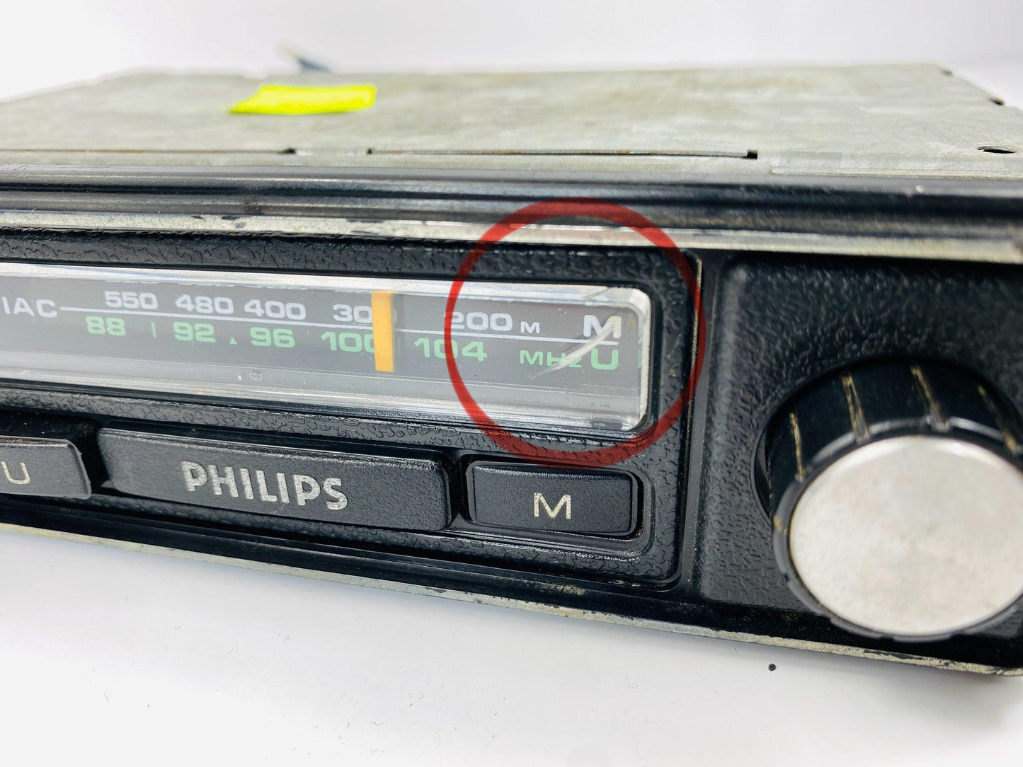 Vintage 1970s Philips 351 Car FM Radio Player + Bluetooth