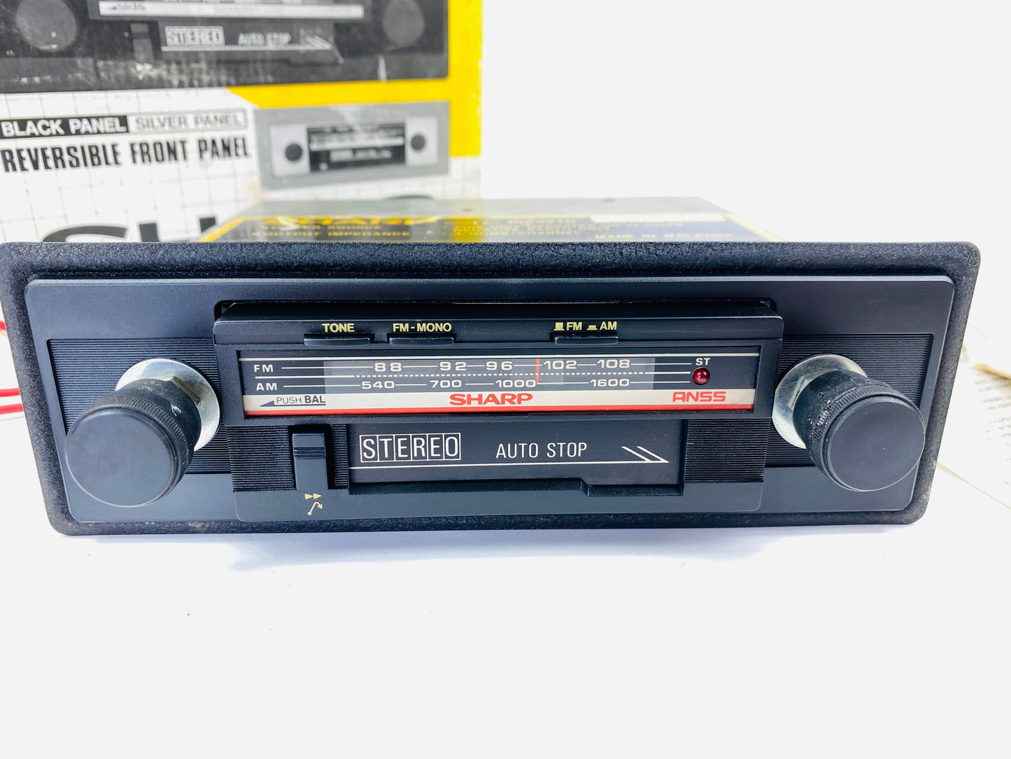 NEW! 1970s Sharp RG-9210 Car Cassette FM Radio Player + Bluetooth Retrofit