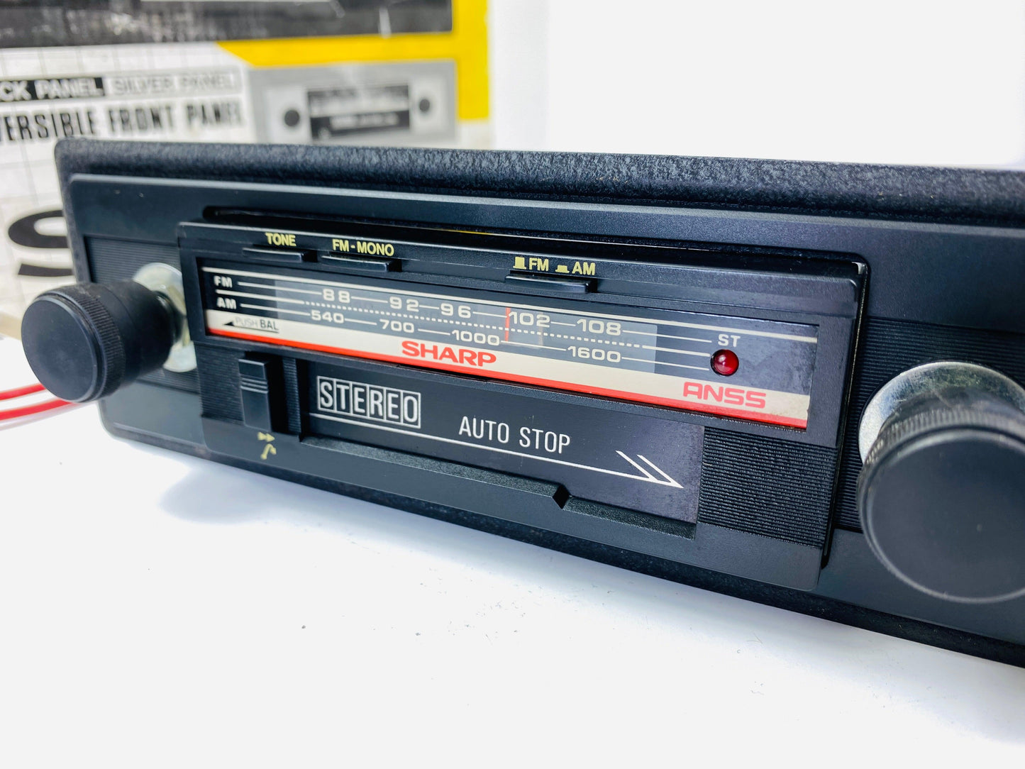 NEW! 1970s Sharp RG-9210 Car Cassette FM Radio Player + Bluetooth Retrofit