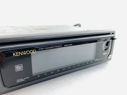 1990s Kenwood KMD-D400 3 Mini Disc Changer + Spectrum Analyzer