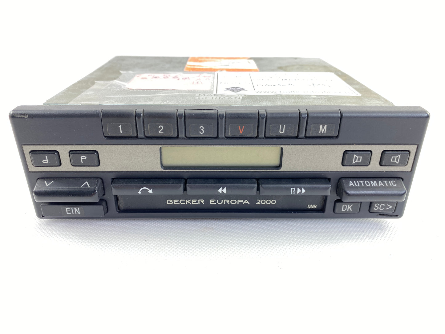 1980s Becker Europa 2000 Car Cassette Radio Player + Bluetooth 