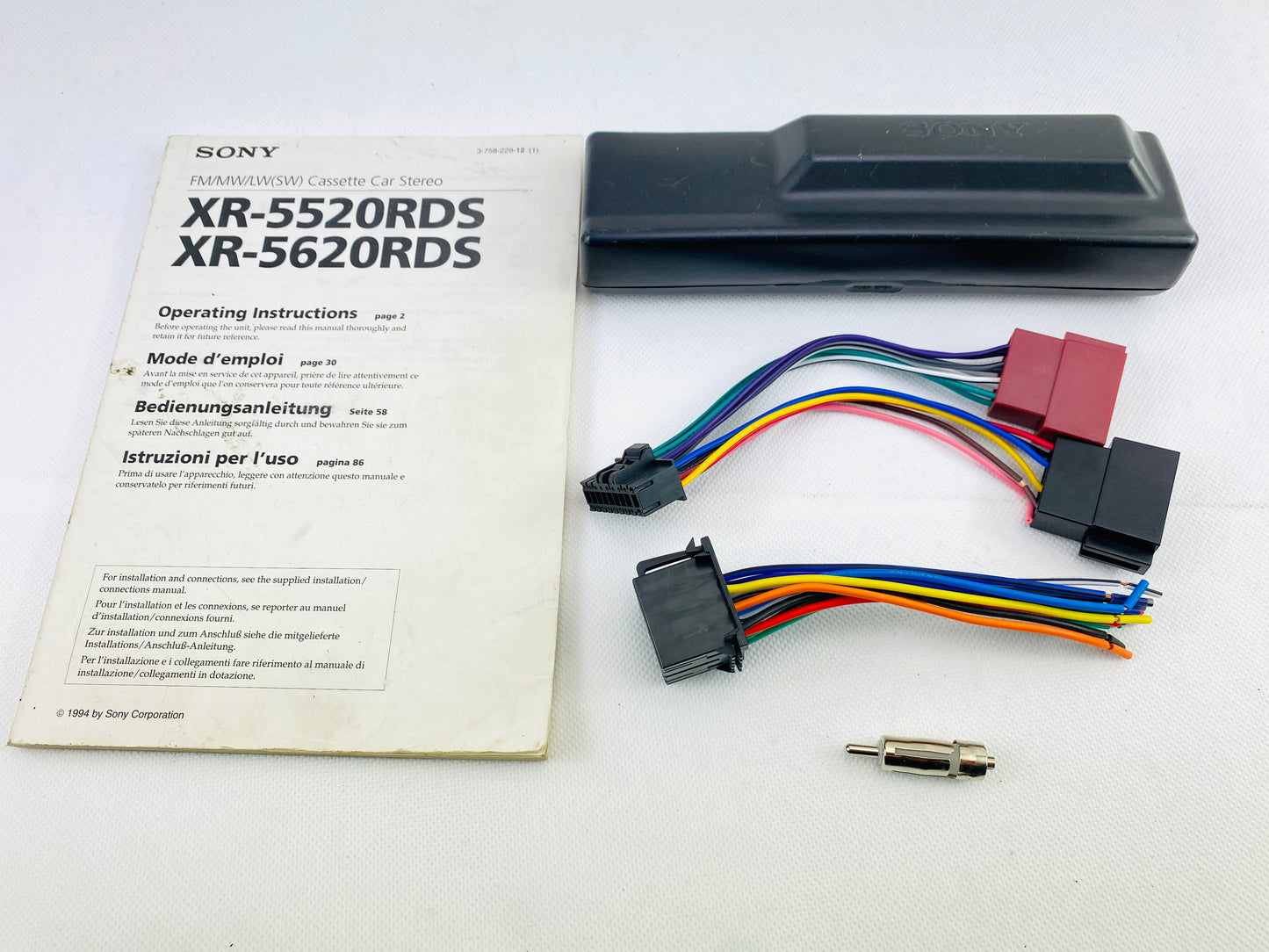 1990s Sony XR-5520RDS Car Cassette Radio Player