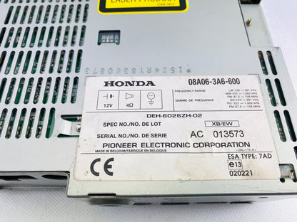 1990s Genuine Honda Pioneer 438DA CD Radio Player