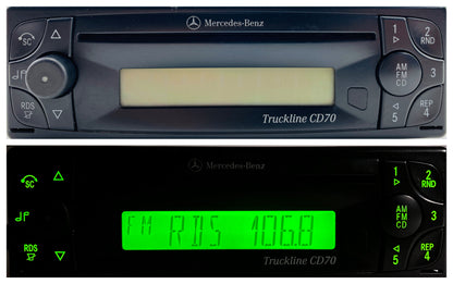 Mercedes Benz Becker TruckLine CD70 CD Radio Player / 24v + Code