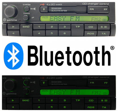 Volkswagen Gamma 4 Cassette Radio Player + Bluetooth Retrofit