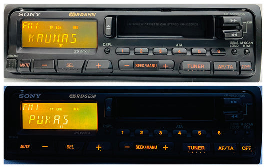 1990s Sony XR-5520RDS Car Cassette Radio Player