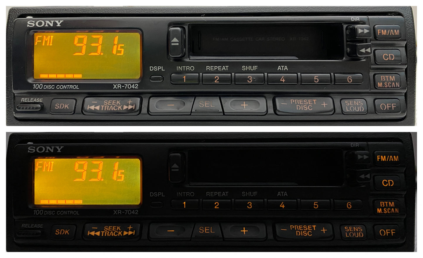 1990s Sony XR-7042 Car Cassette Radio Player