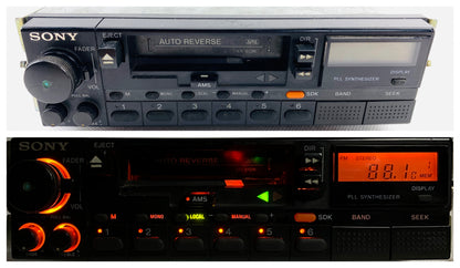 1980s Sony XR-512R Car Cassette FM Radio Player