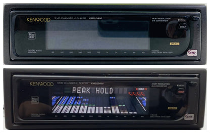 1990s Kenwood KMD-D400 3 Mini Disc Changer + Spectrum Analyzer
