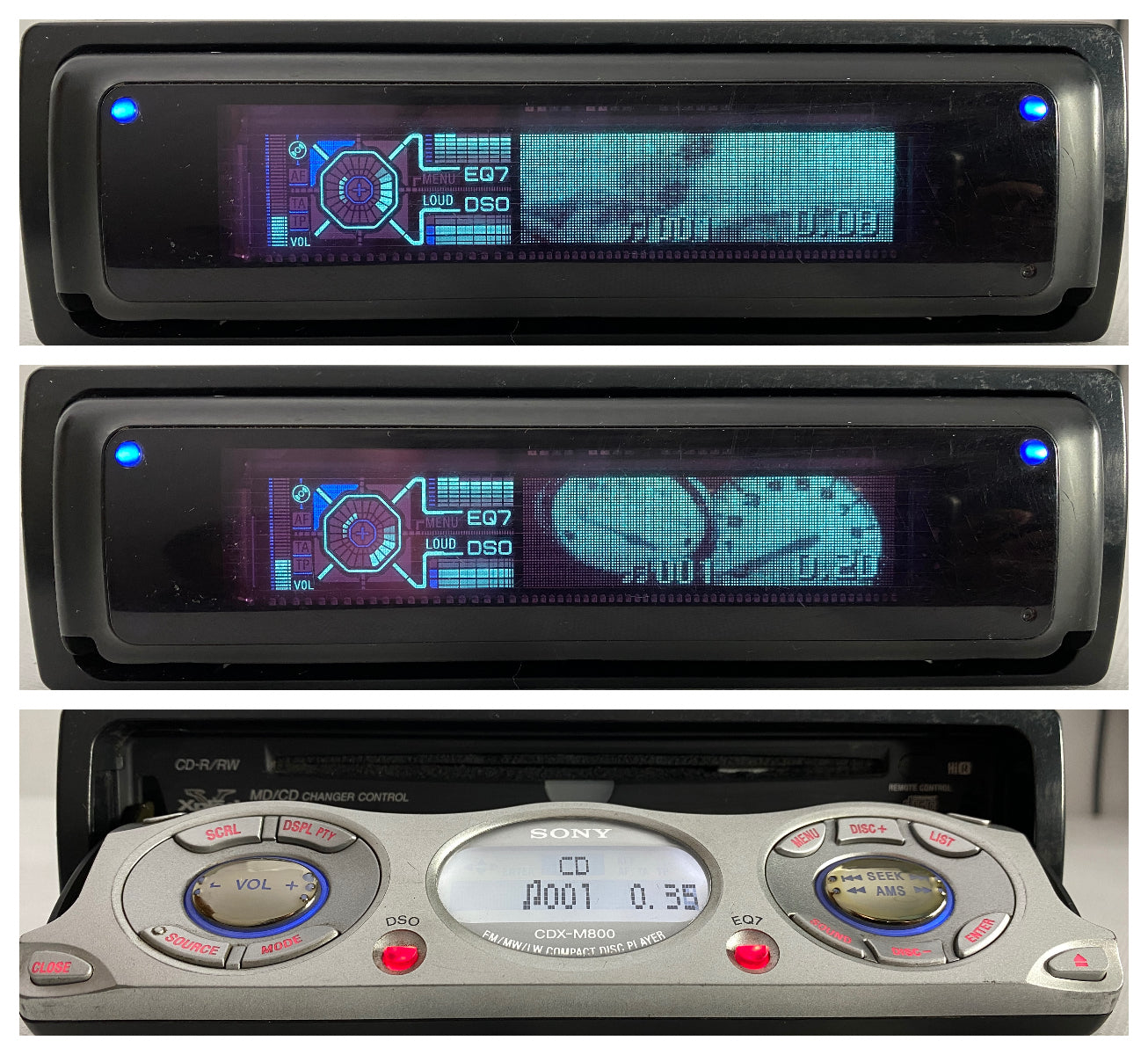 2000s Sony CDX-M800 Car CD Radio Player 