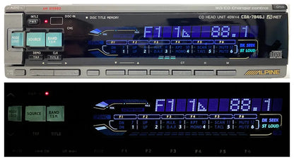 Alpine CDA-7846J blue display illumination active