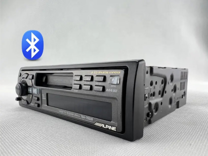 Alpine TDA-7552R cassette radio professionally serviced and fitted with internal Bluetooth