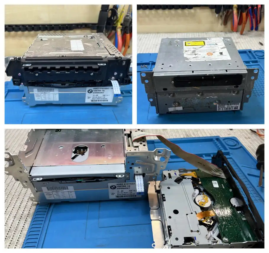 BMW CCC and CIC head units being repaired in our electronics workshop