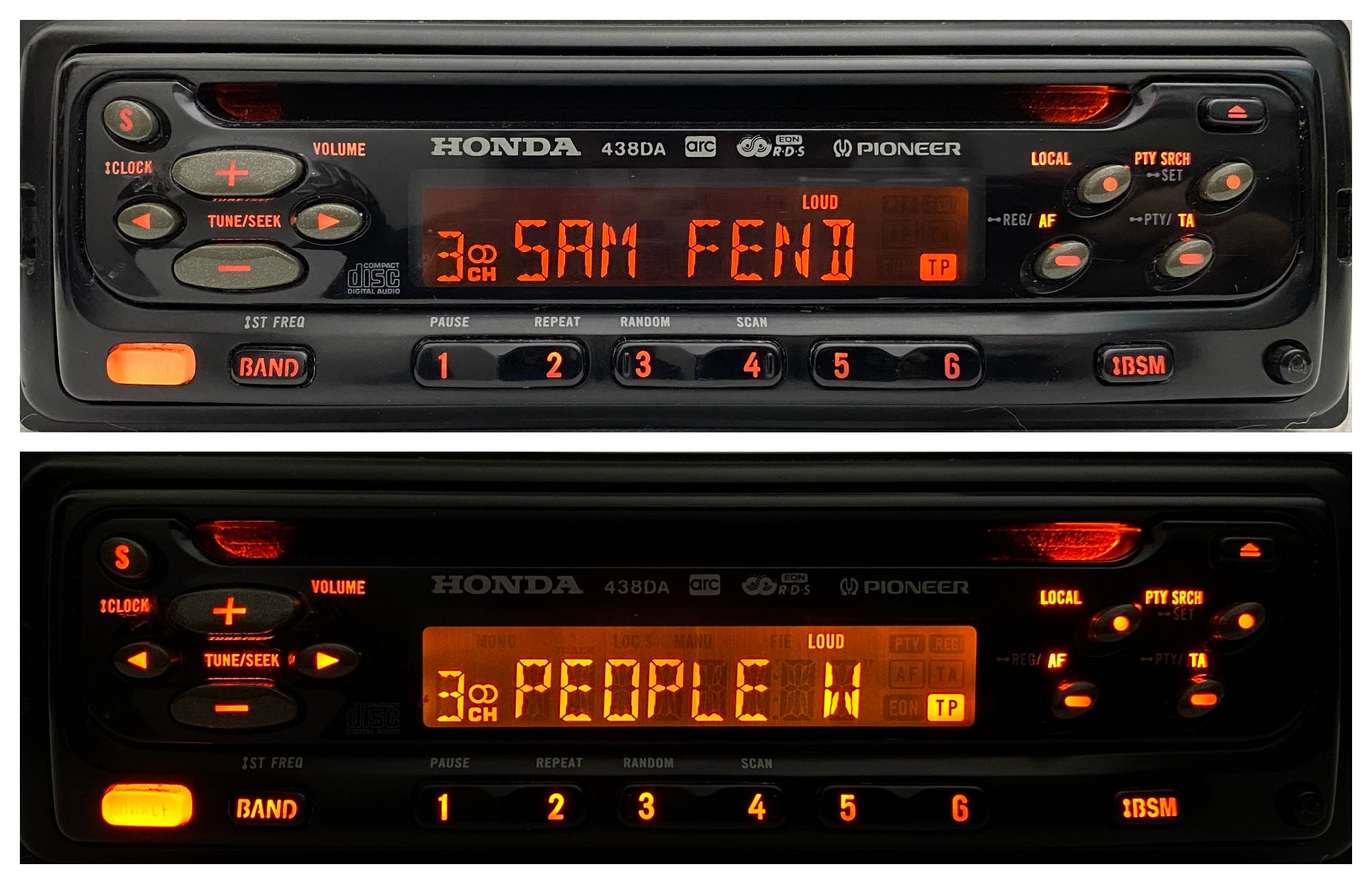 1990s Genuine Honda Pioneer 438DA CD Radio Player