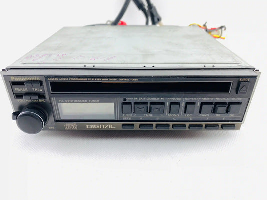 1980s Panasonic CQ-DP5EG digital car CD radio player front view