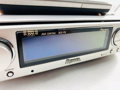 Pioneer DEX-P9 Premiere front panel close angled view with display turned off