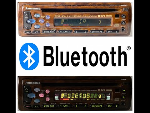 1990s Panasonic CQ-RDP855WLEN Car CD Radio Player + Bluetooth Retrofit