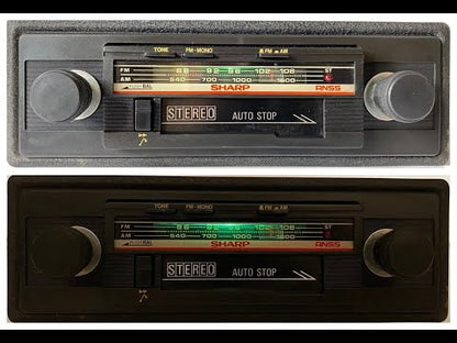 NEW! 1970s Sharp RG-9210 Car Cassette FM Radio Player + Bluetooth Retrofit