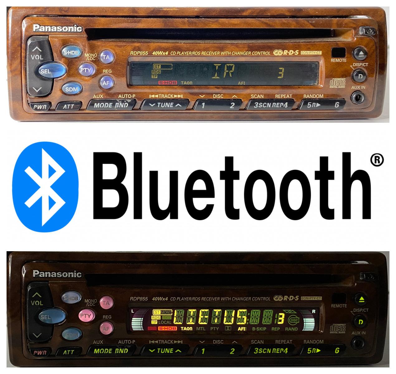 1990s Panasonic CQ-RDP855WLEN Car CD Radio Player + Bluetooth Retrofit