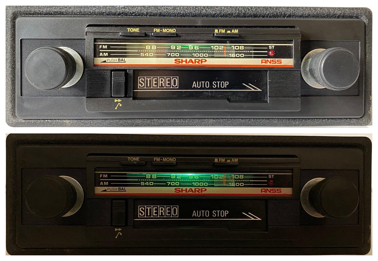 NEW! 1970s Sharp RG-9210 Car Cassette FM Radio Player + Bluetooth Retrofit