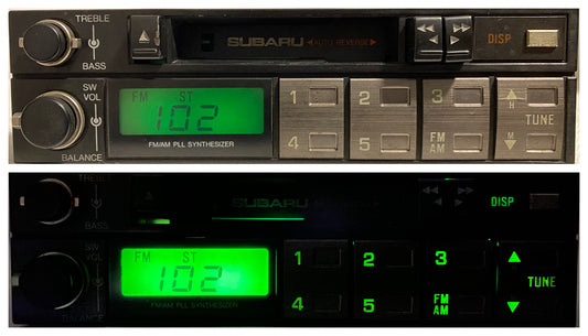 Subaru Libero Domingo cassette radio player – fully serviced, working cassette and radio, 1 DIN, with optional Bluetooth